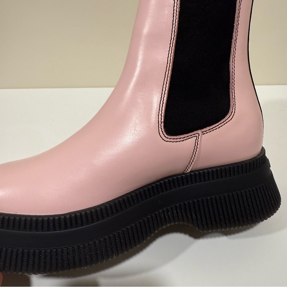 * NEW Ganni Creepers Chelsea Boot in Pale Lilac BT - Picture 8 of 12